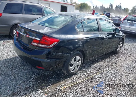 2013 Honda Civic Lx z USA, uszkodzony, nr VIN 2HGFB2F52DH535627